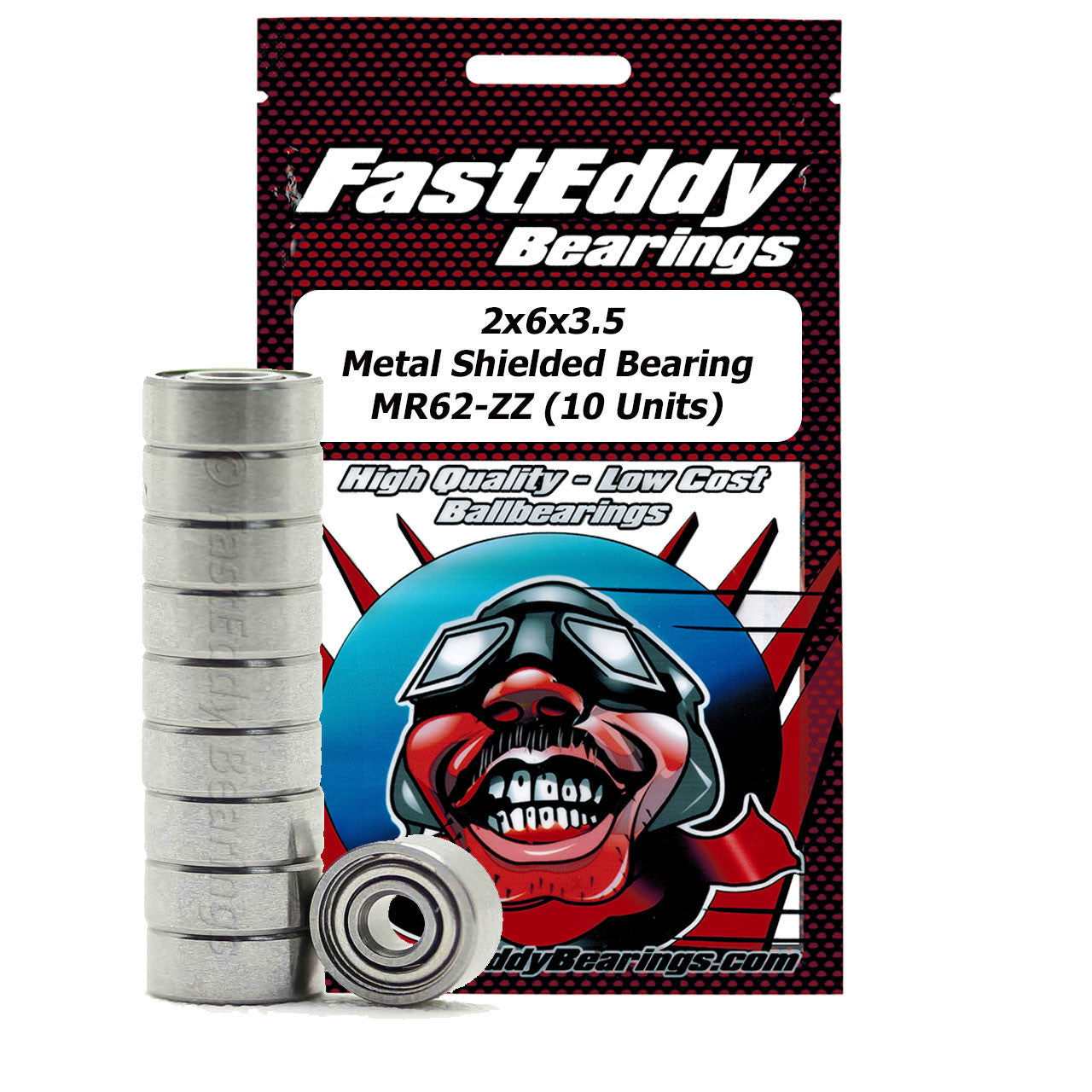 2x6x3.5 Metal Shielded Bearing MR62-ZZ (10 Units)