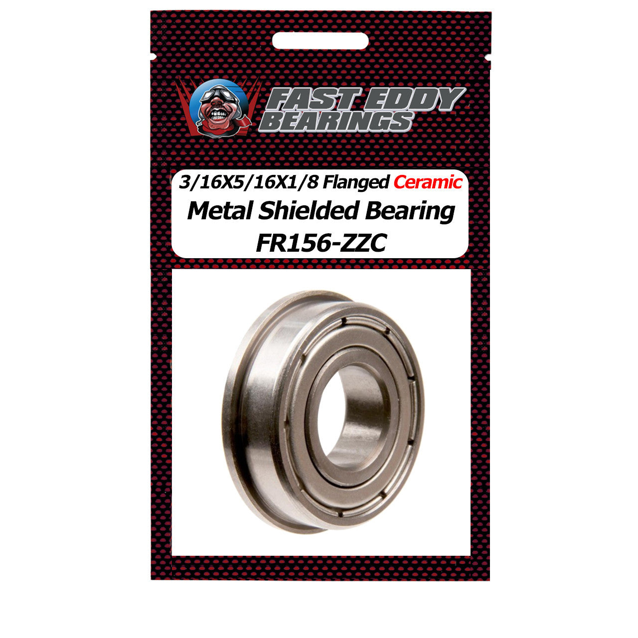 3/16X5/16X1/8 Flanged Ceramic Metal Shielded Bearing FR156-ZZC