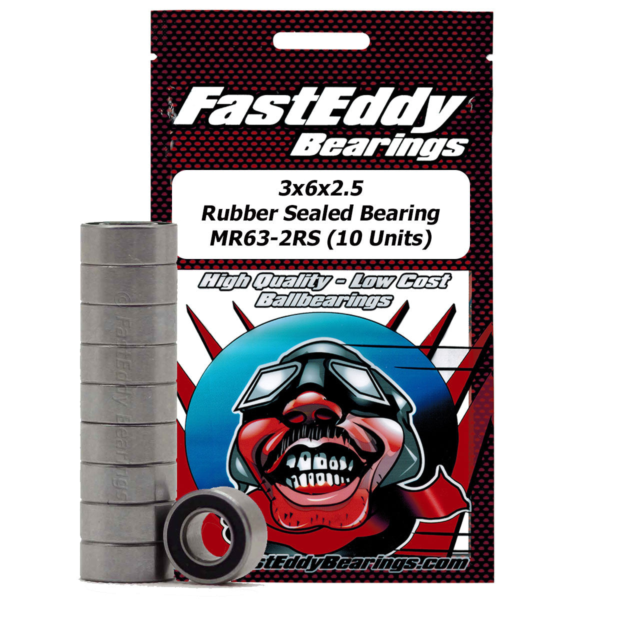 Tamiya 630 Metal Shielded Replacement Bearing 3X6X2.5 (10 Units)