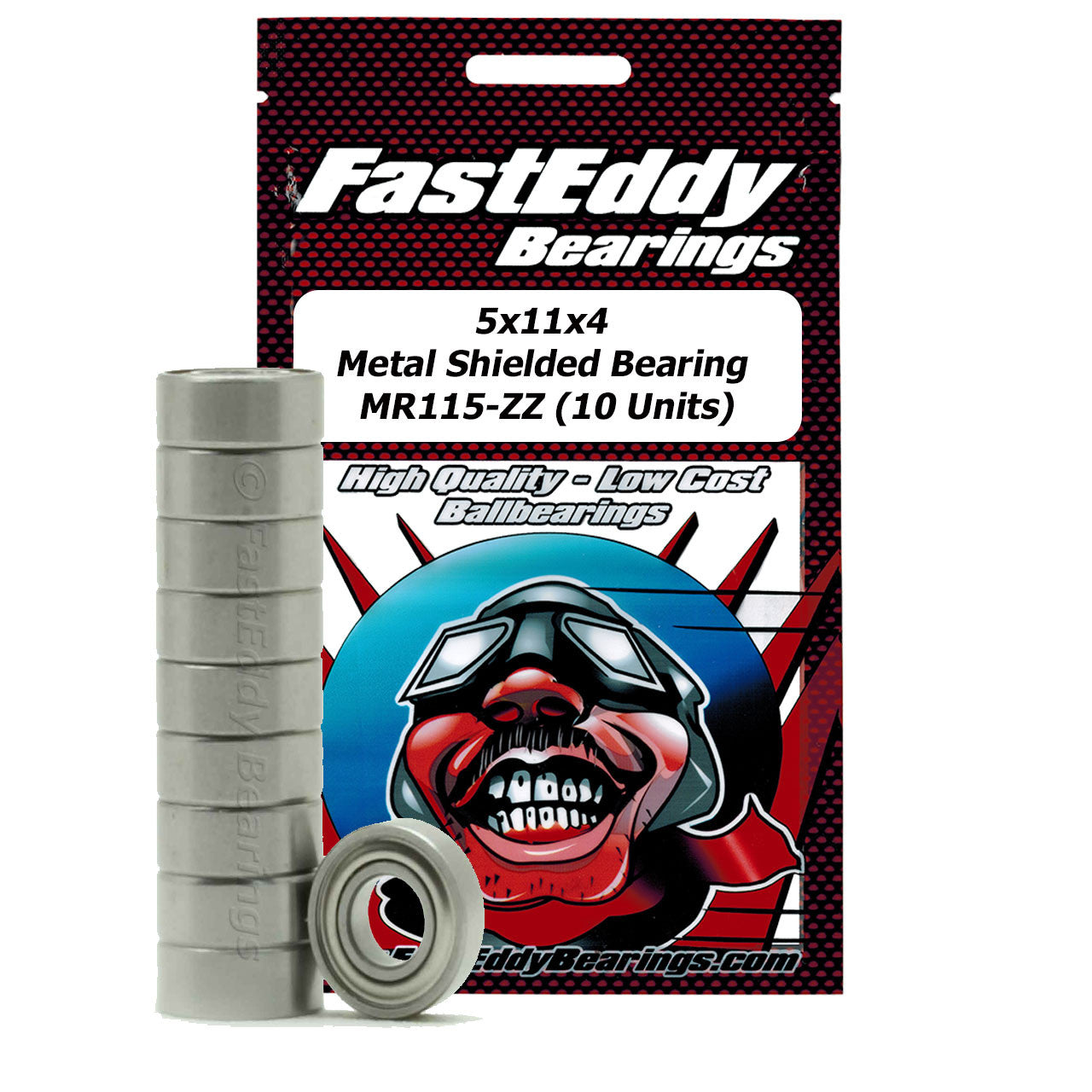 Tamiya 1150 Metal Shielded Replacement Bearing 5X11X4 (10 Units)