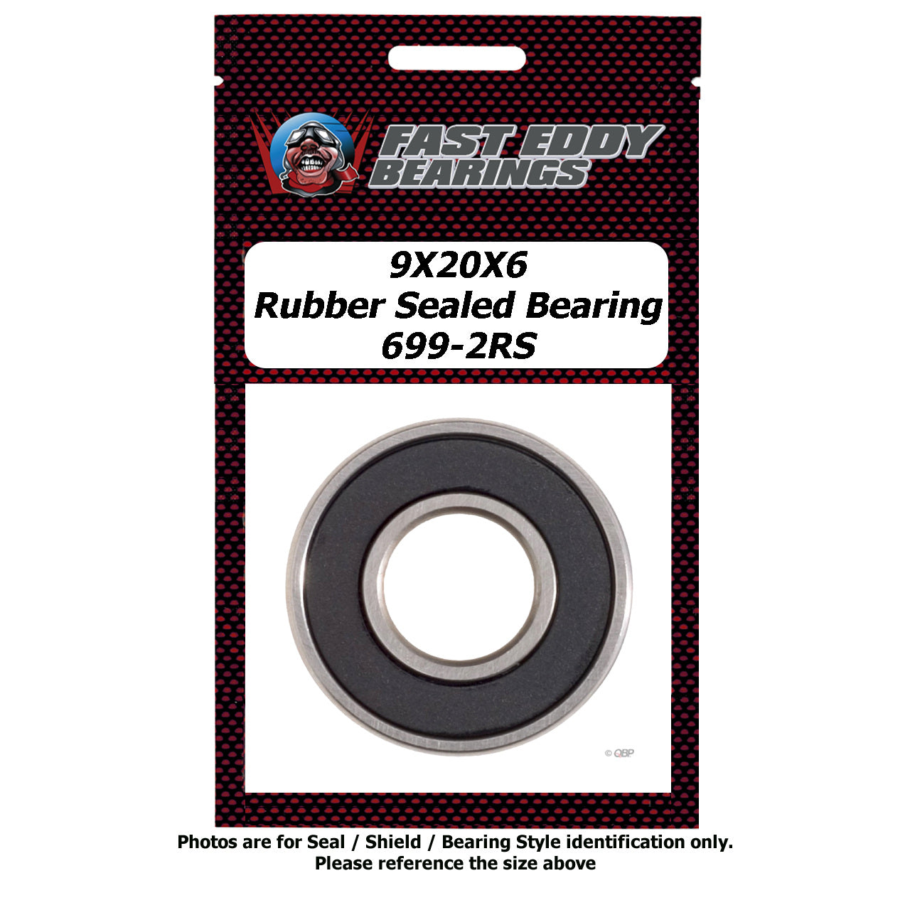 9x20x6 Rubber Sealed Bearing 699-2RS