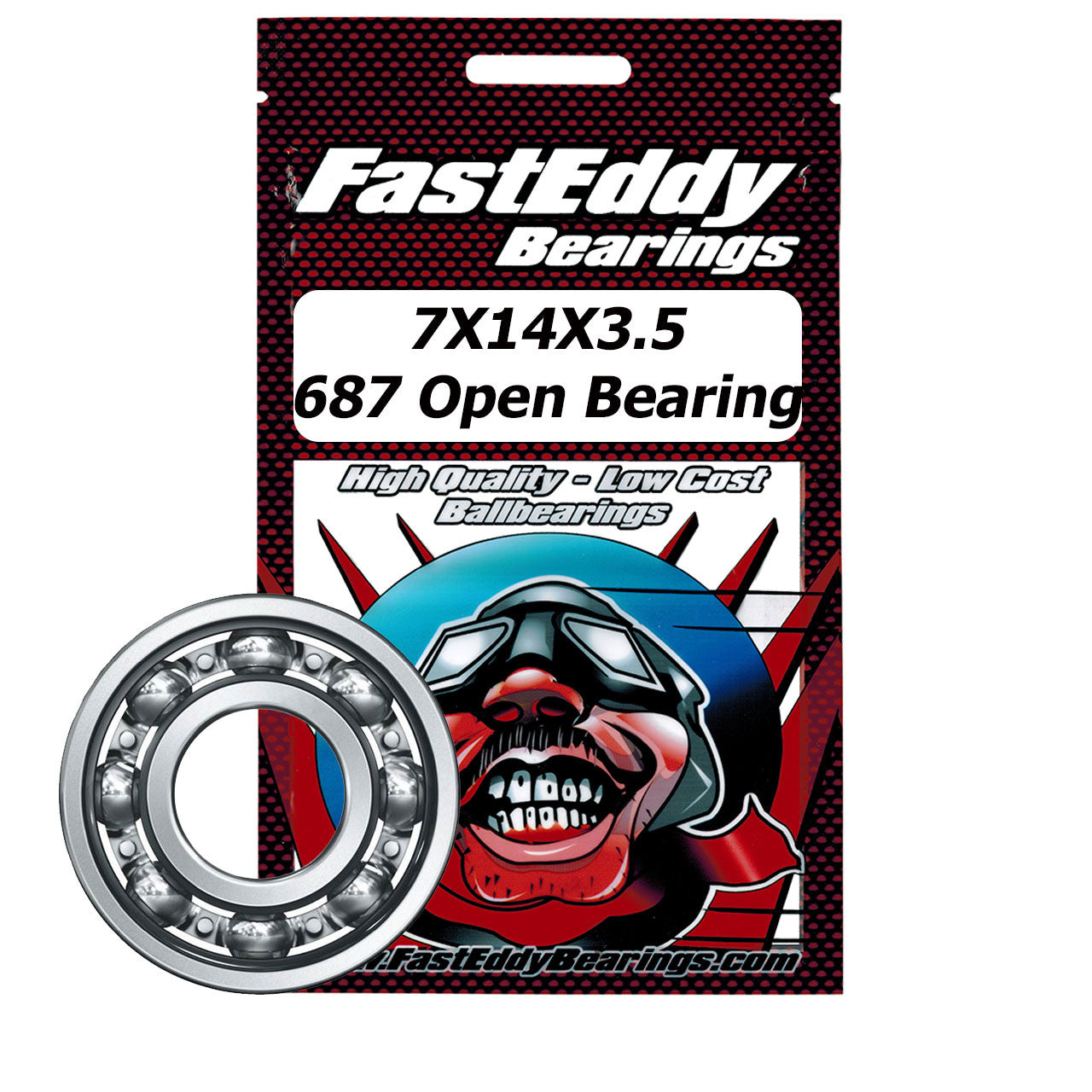 7X14X3.5 Open Bearing 687