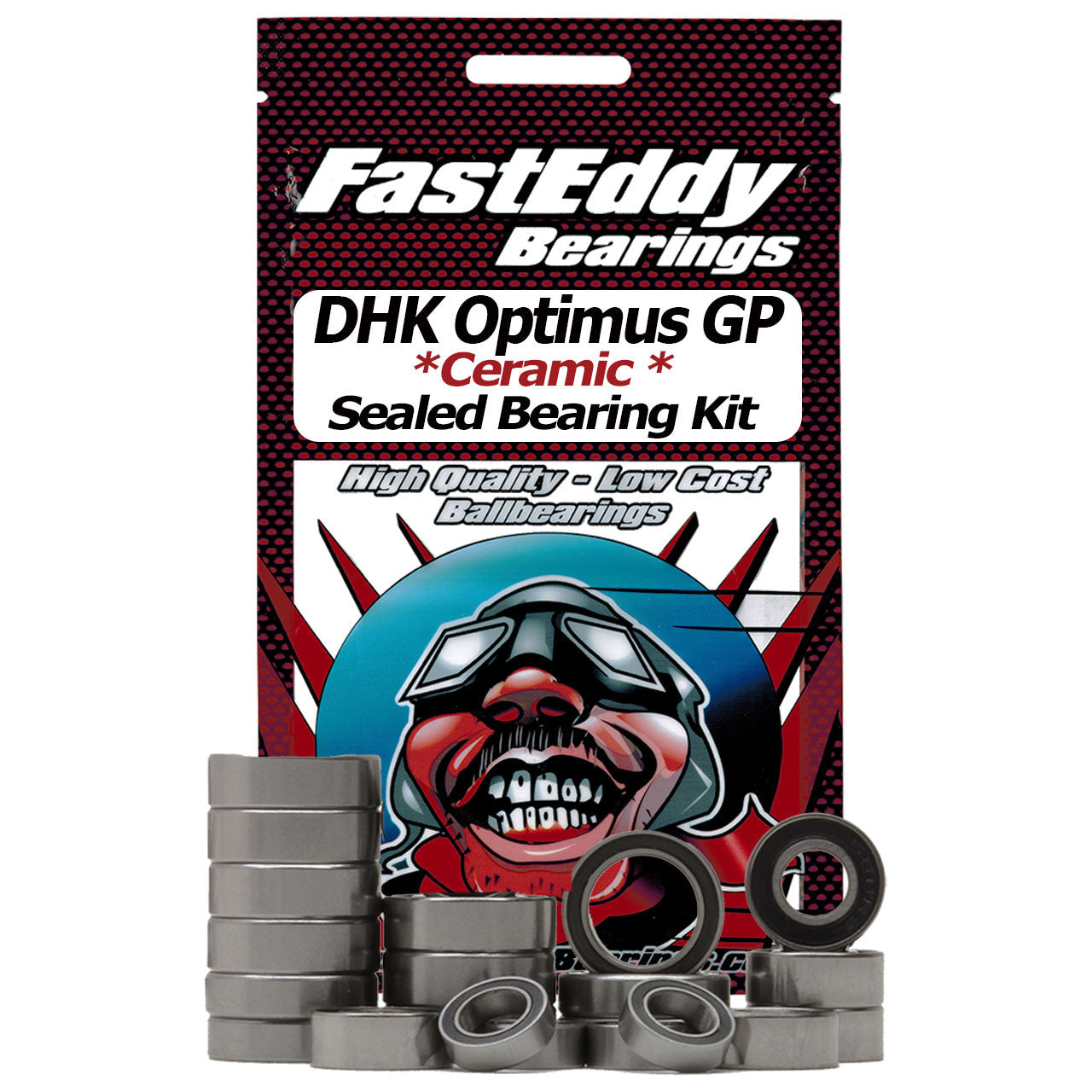 DHK Optimus GP Ceramic Rubber Sealed Bearing Kit