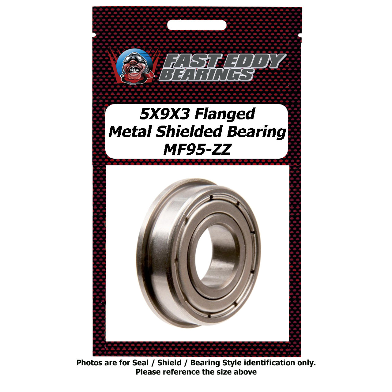 5x9x3 FLANGED Metal Shielded Bearing MF95-ZZ