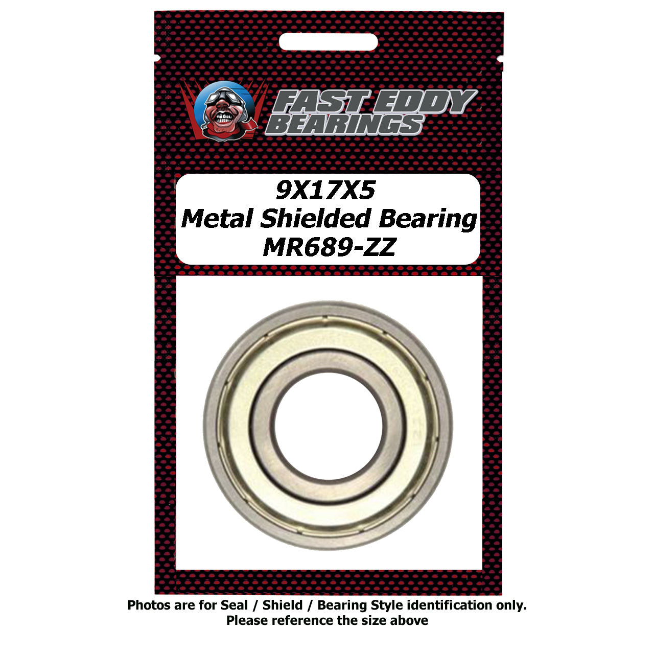 9x17x5 Metal Shielded Bearing MR689-ZZ