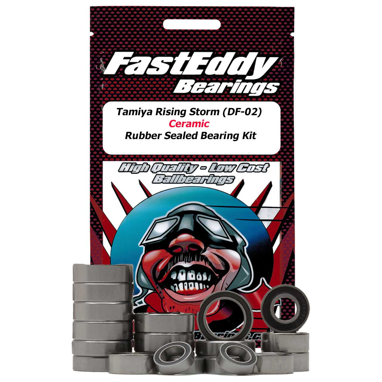 Tamiya Rising Storm (DF-02) Ceramic Rubber Sealed Bearing Kit
