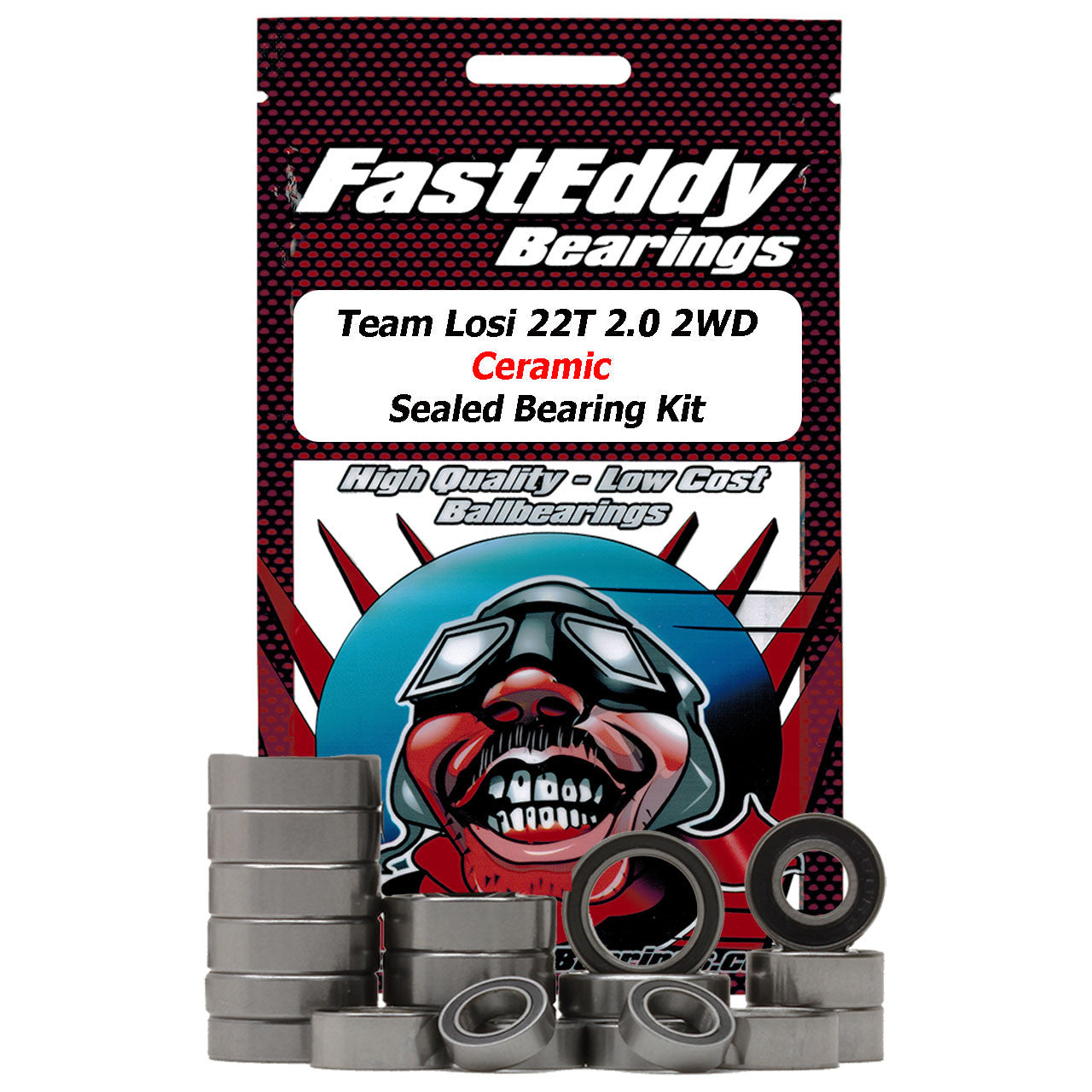 Team Losi 22T 2.0 2WD Rubber Ceramic Sealed Bearing Kit