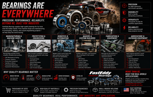 FastEddy Bearings Supports Industries Beyond RC Hobby