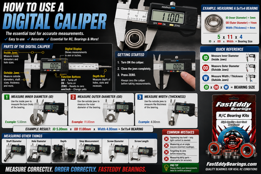 How to Use a Digital Caliper for RC Bearings