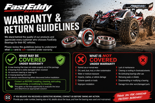 FastEddy Bearings Warranty and Return Guidelines