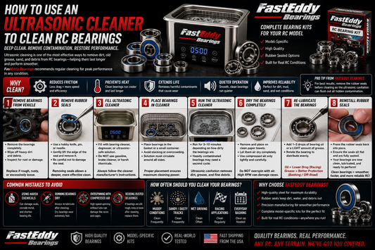 Use An Ultrasonic Cleaner to Clean RC Bearings