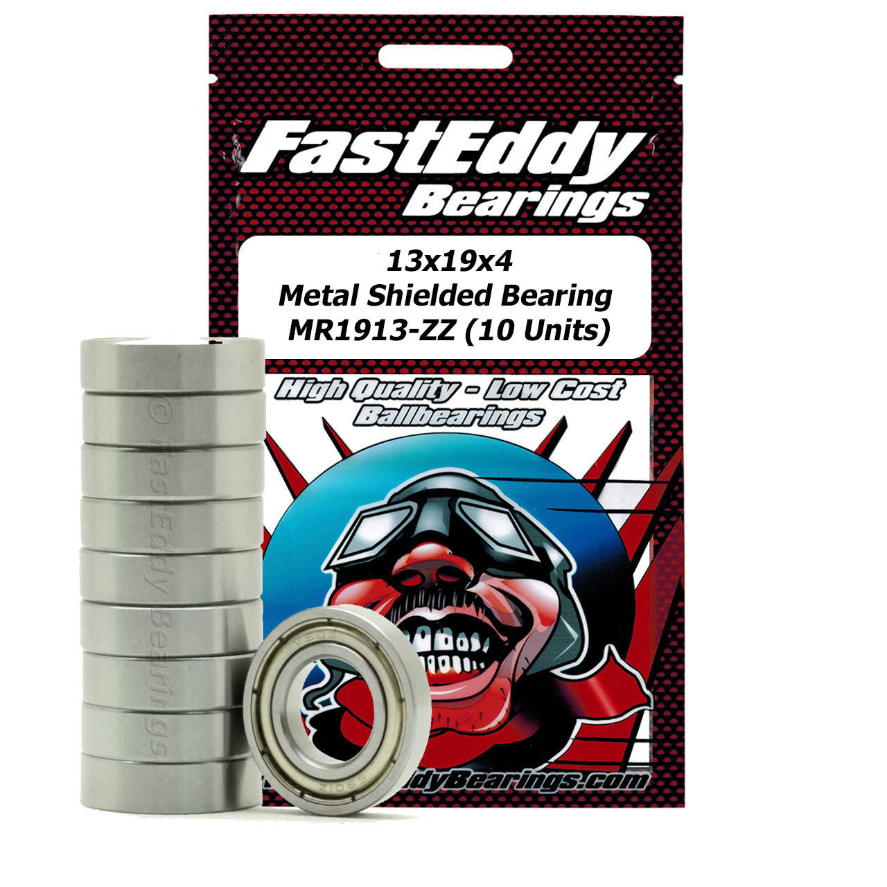 13x19x4 Metal Shielded Bearing MR1913-ZZ (10 Units)