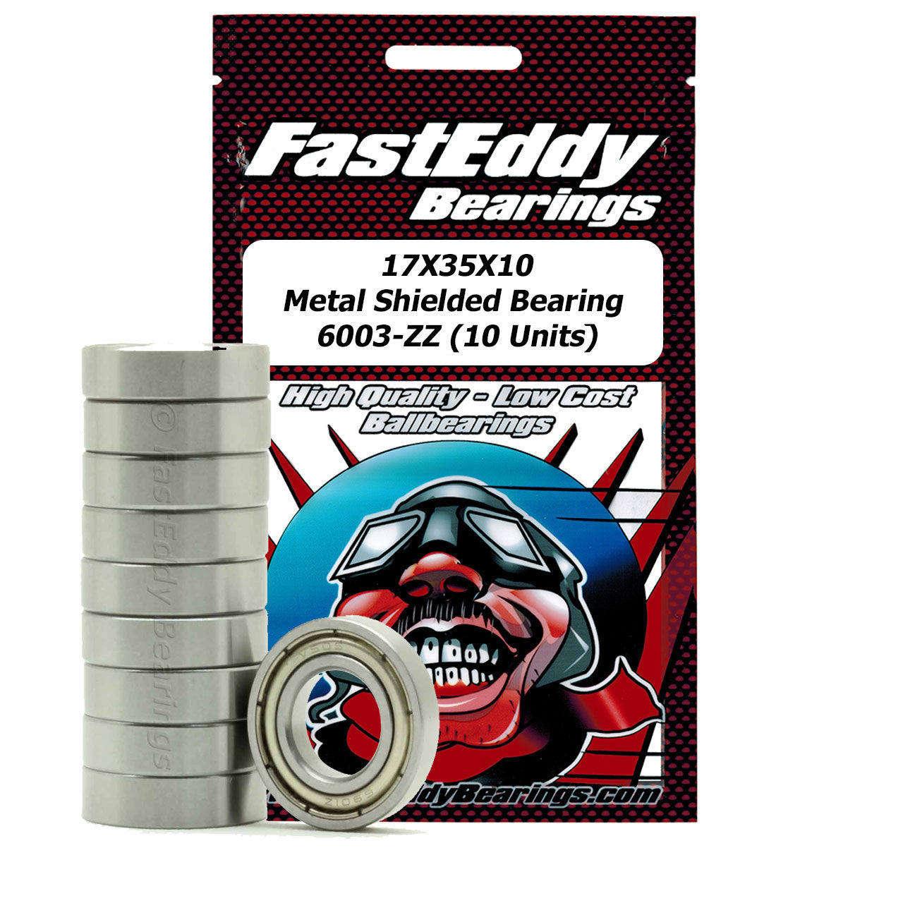 17X35X10 Metal Shielded Bearing 6003-ZZ (10 Units)