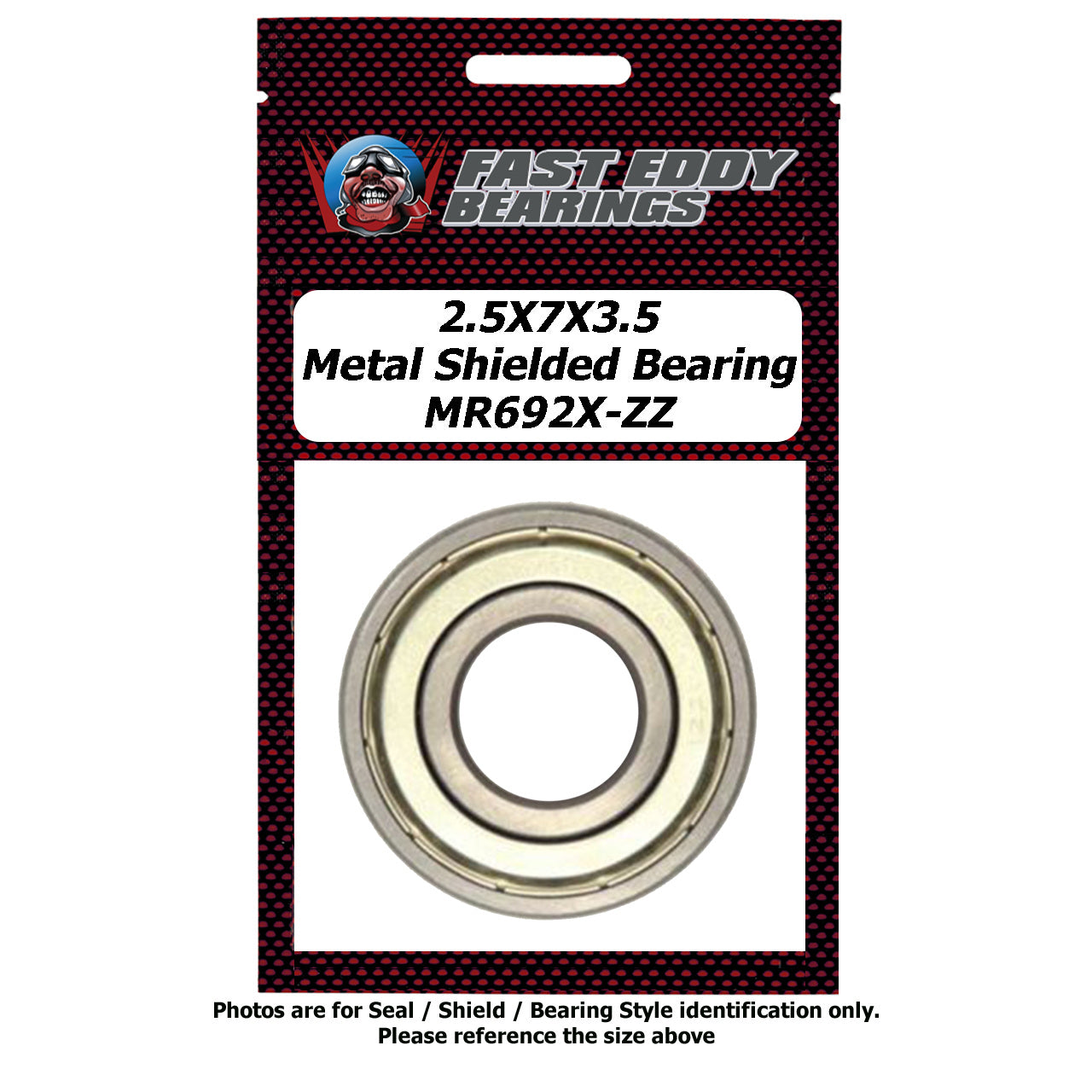 2.5X7X3.5 Metal Shielded Bearing MR692X-ZZ
