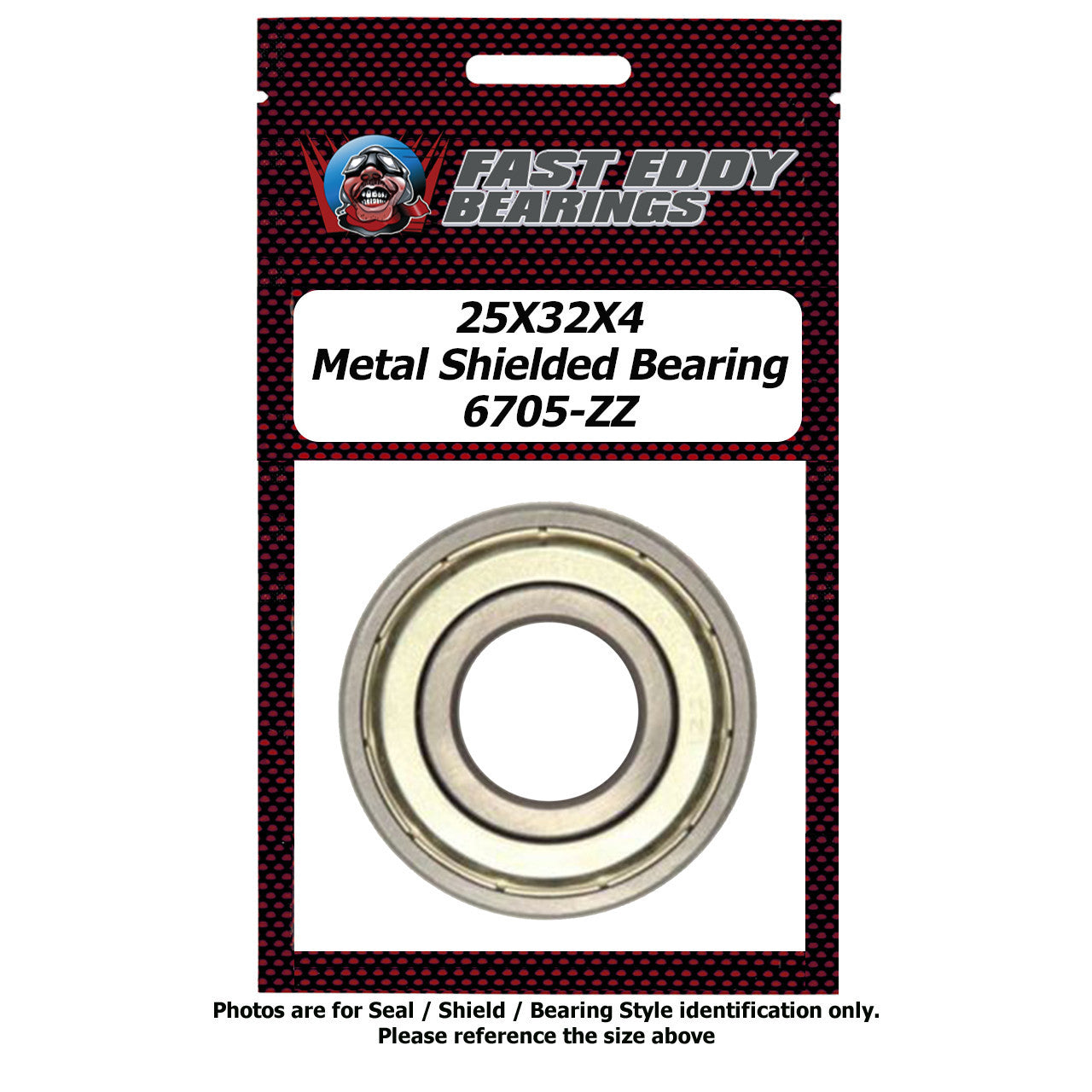 25X32X4 Metal Shielded Bearing 6705-ZZ