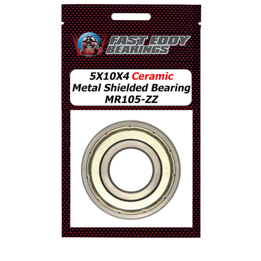 5X10X4 Ceramic Metal Shielded Bearing MR105-ZZC