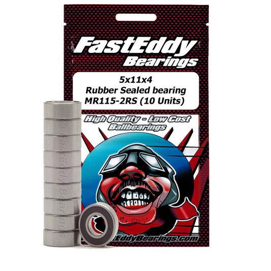 Tamiya 1150 Rubber Sealed Replacement Bearing 5X10X4 (10 Units)