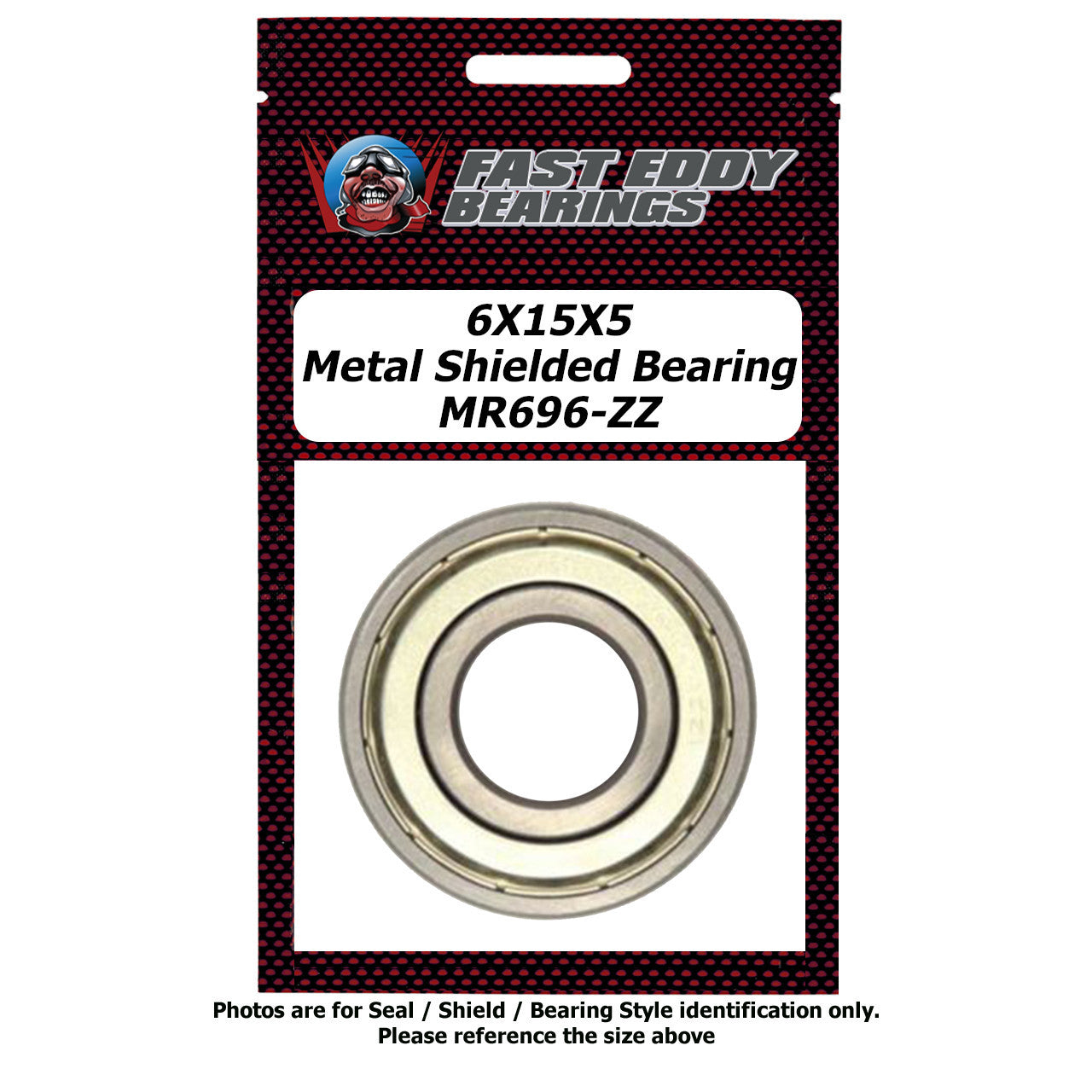 6X15X5 Metal Shielded Bearing MR696-ZZ