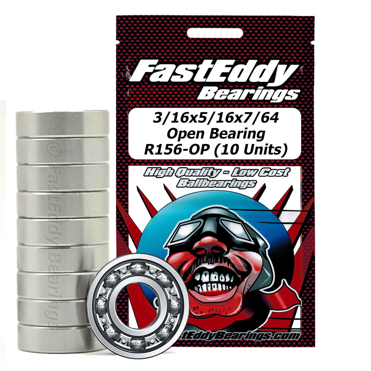 3/16x5/16x7/64 Open Bearing 156-OP (10 Units)