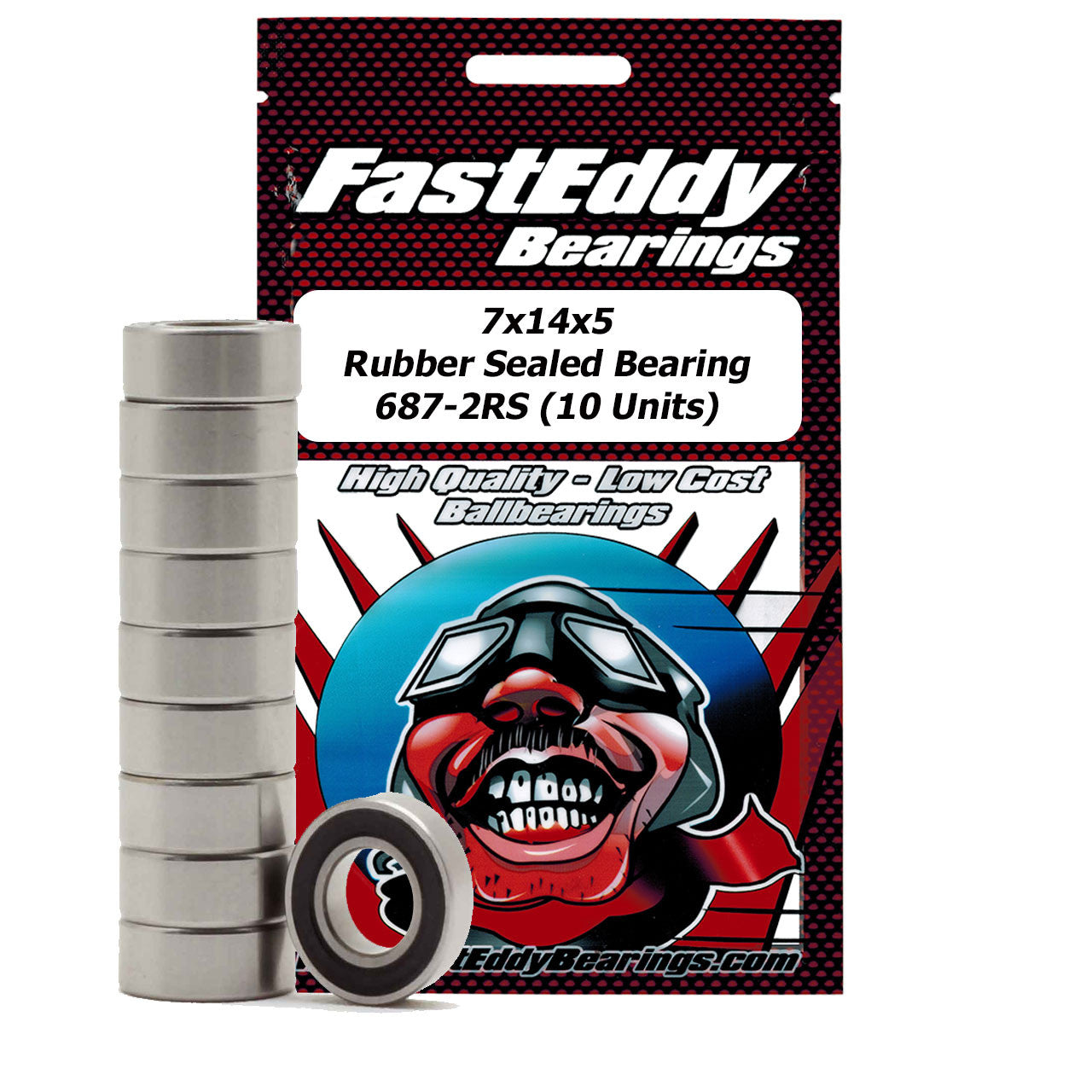 10x26x8 Rubber Sealed Bearing MR6000-2RS (10 Units)