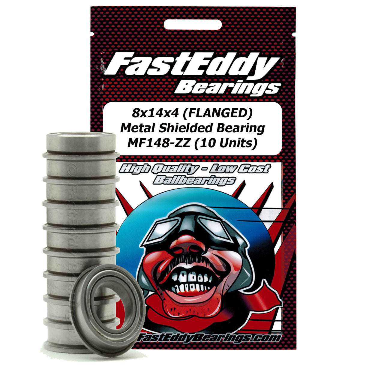 3x6x2.5 (FLANGED) Metal Shielded Bearing MF63-ZZ (10 Units)