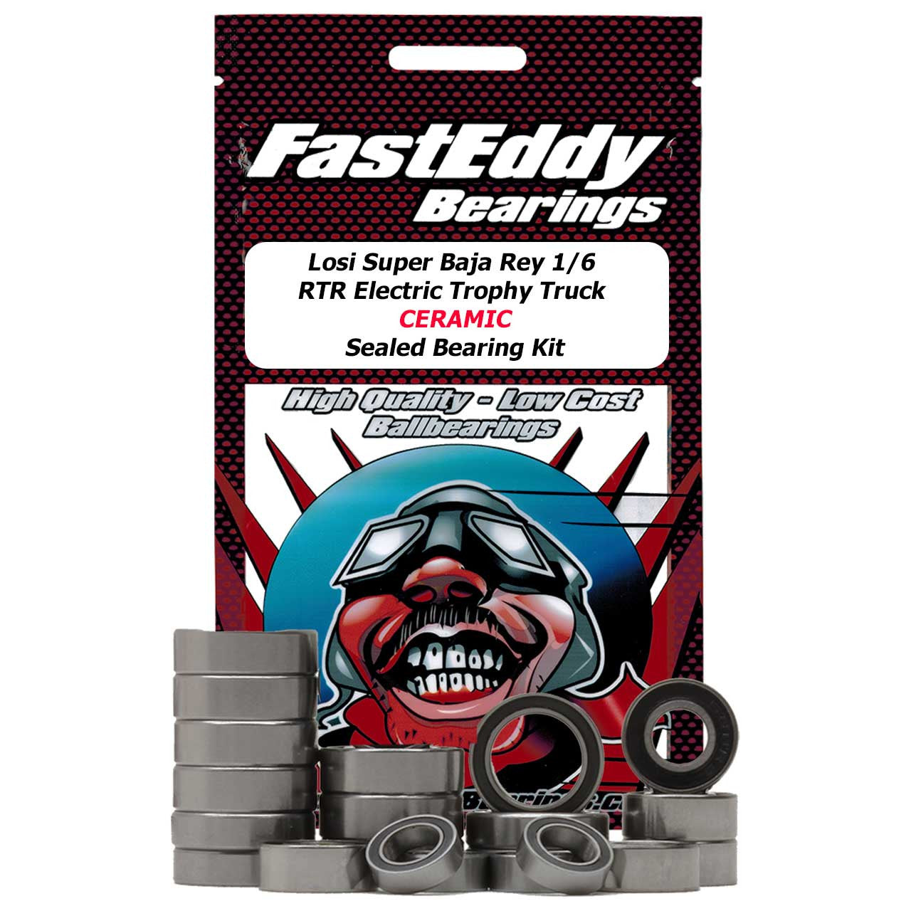 Losi Super Baja Rey 1/6 RTR Electric Trophy Truck CERAMIC Sealed Bearing Kit