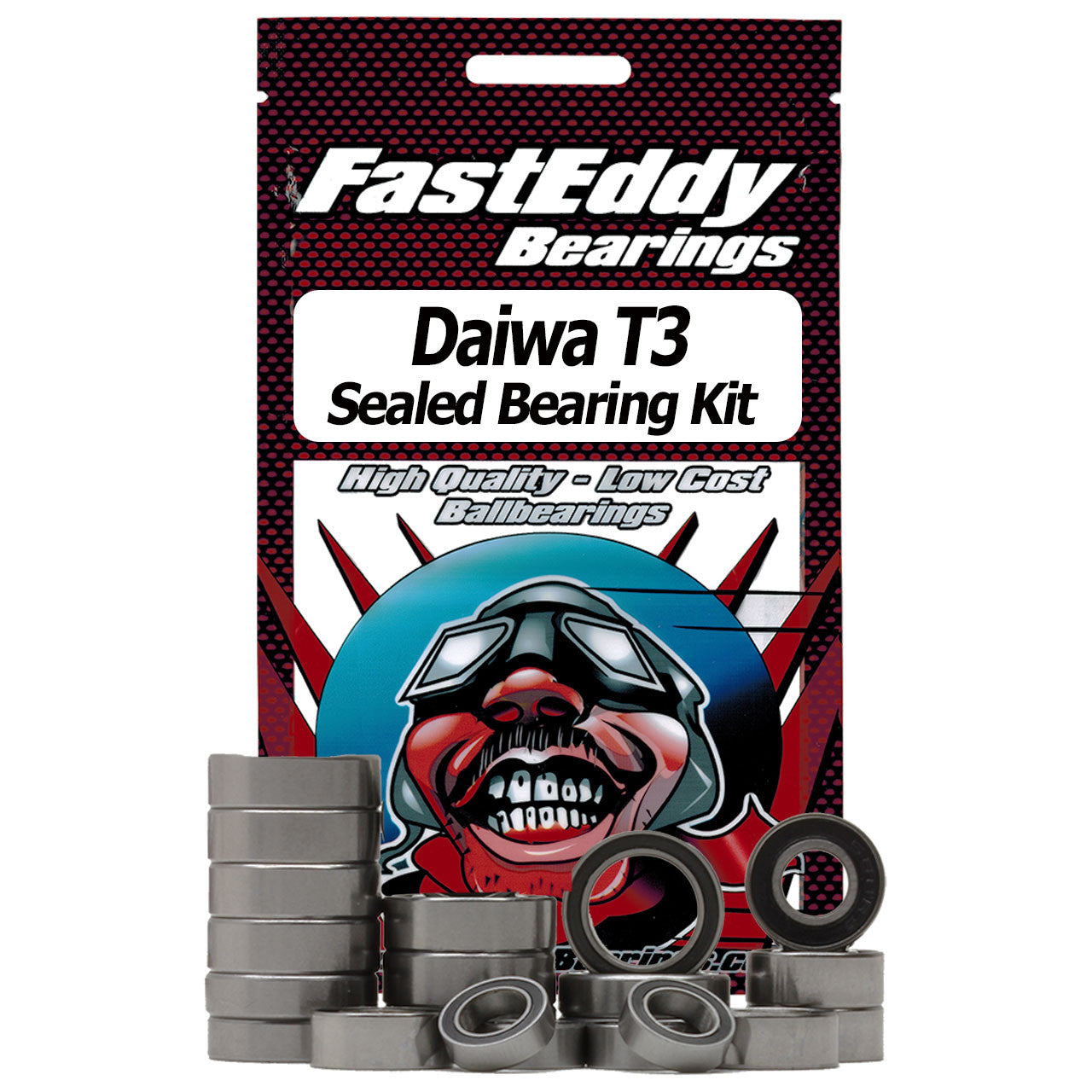Daiwa T3 Complete w/Shaft Upgrade  Baitcaster Fishing Reel Rubber Sealed Bearing Kit