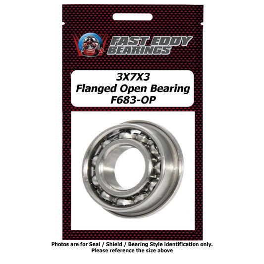 3X7X3 Flanged Open Bearing F683-OP