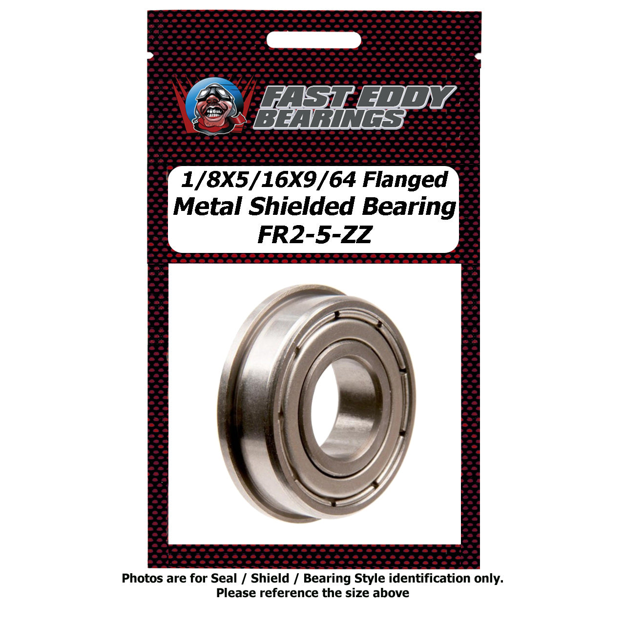 1/8x5/16x9/64 FLANGED Metal Shielded Bearing FR2-5-ZZ