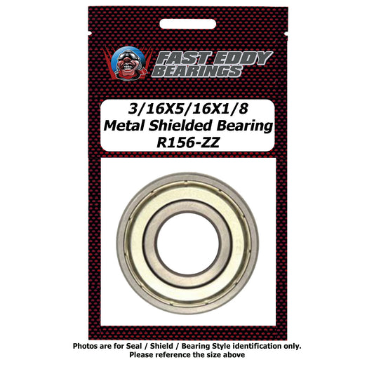 3/16x5/16x1/8 Metal Shielded Bearing R156-ZZ