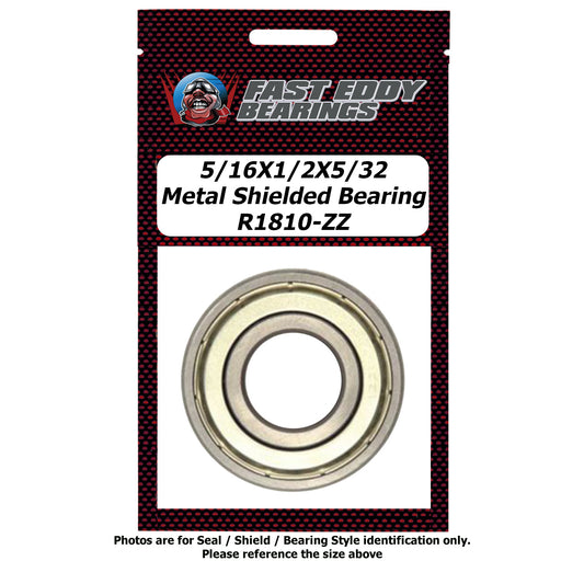5/16X1/2X5/32 Metal Shielded Bearing R1810-ZZ