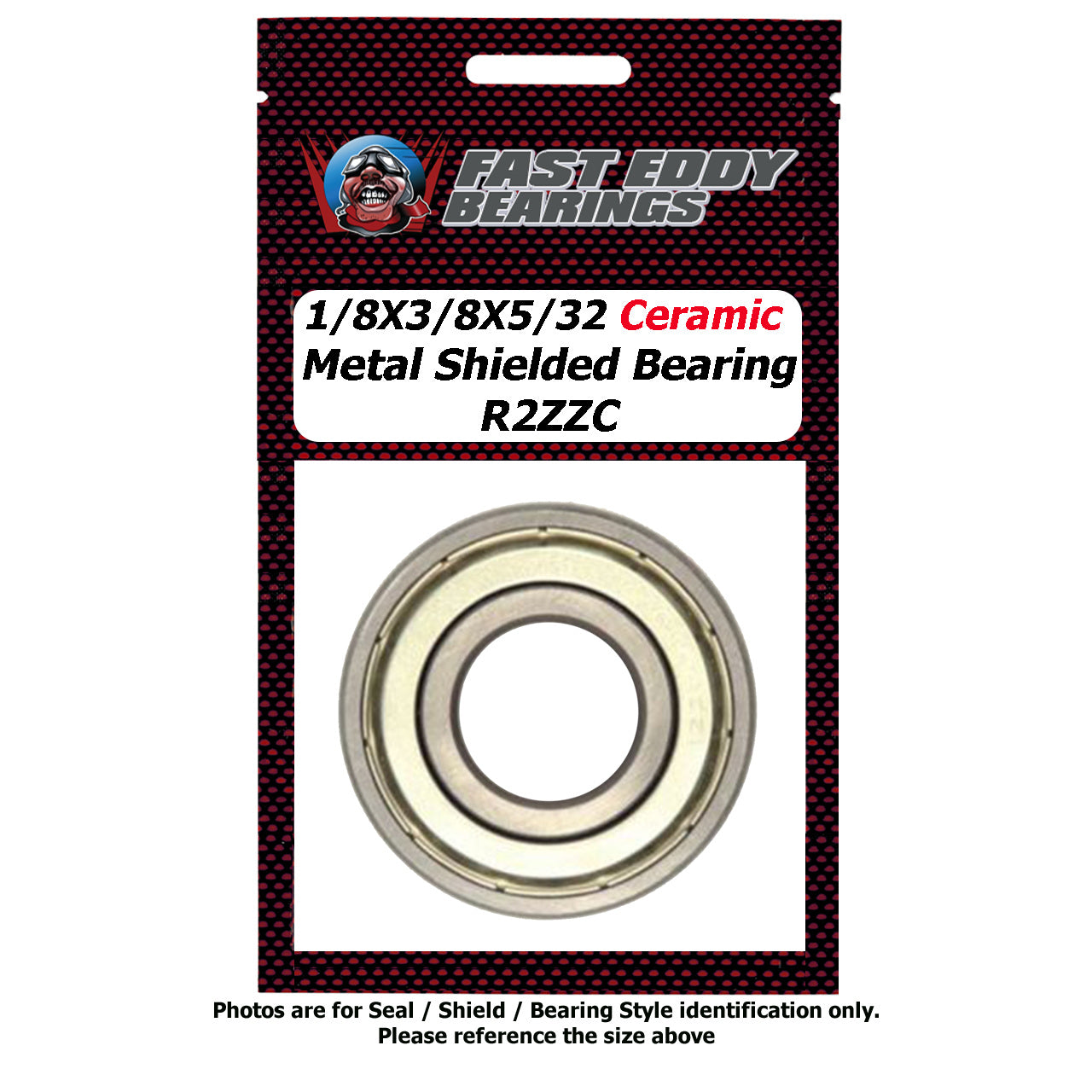 1/8x3/8x5/32 Ceramic Ball Metal Shielded Bearing R2ZZC