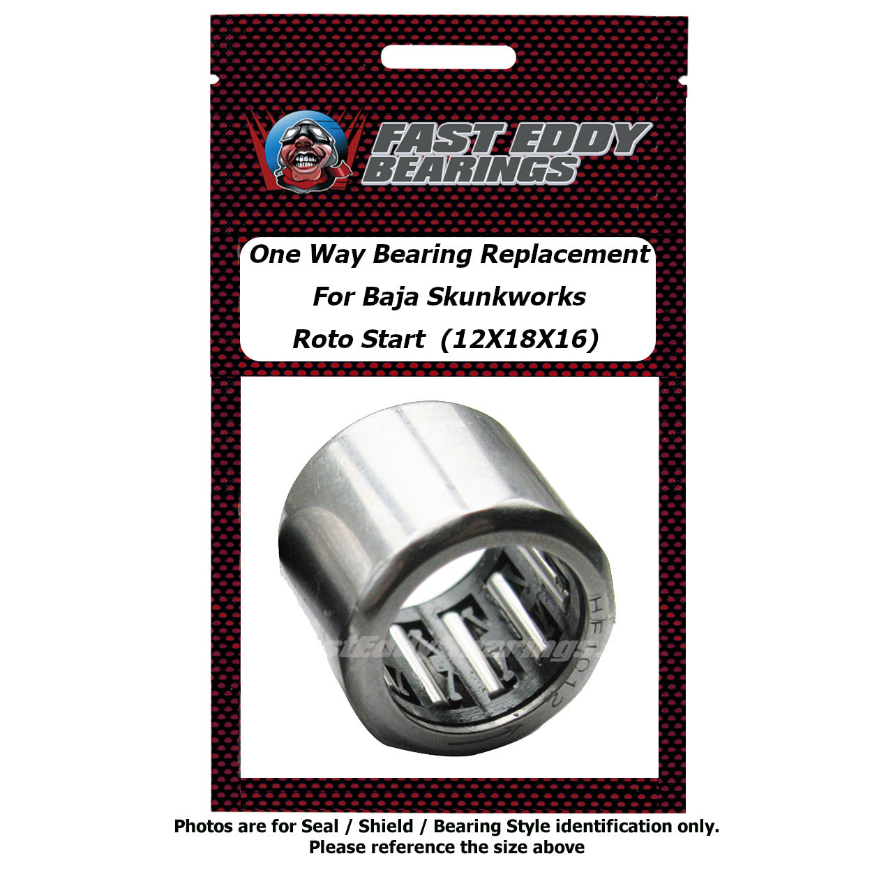 12x18x16 One way bearing replacement for Baja Skunkworks Roto Start