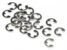 7mm E-Clip Stainless Steel  10 Units