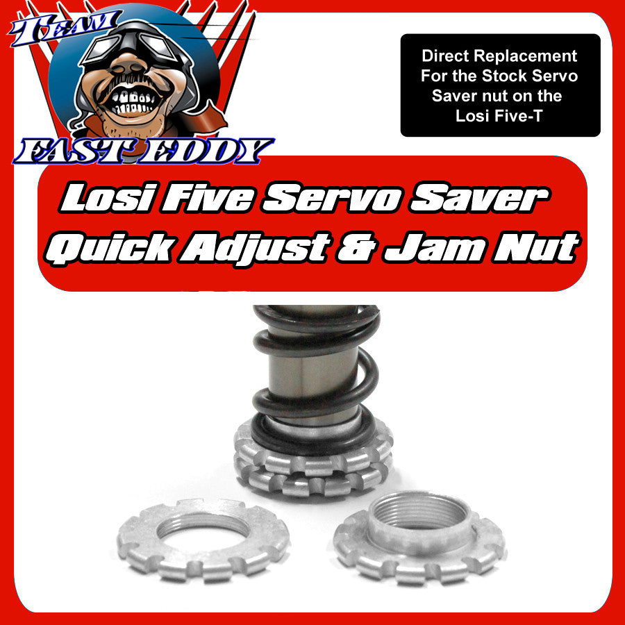 Quick Adjust Servo saver and jam Nuts. Losi 5ive