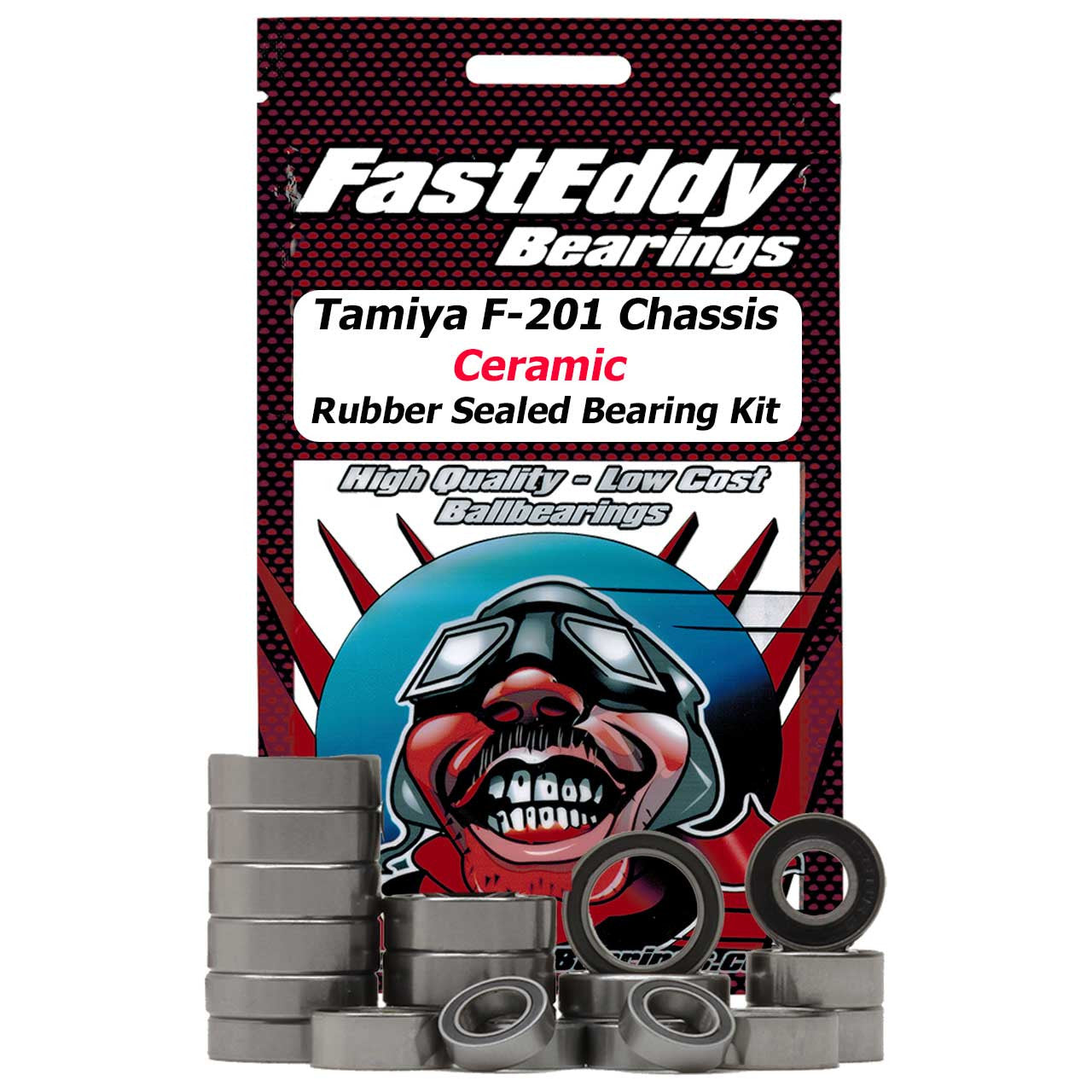 Tamiya F201 Chassis Ceramic Sealed Bearing Kit
