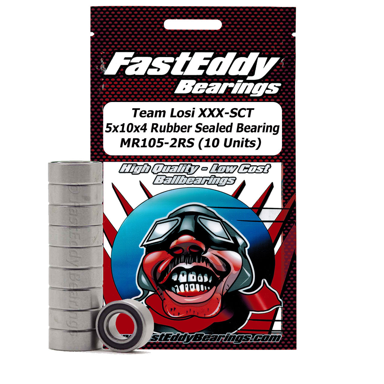Team Losi XXX-SCT 5x10x4 Sealed Bearing MR105-2RS (10 Units)