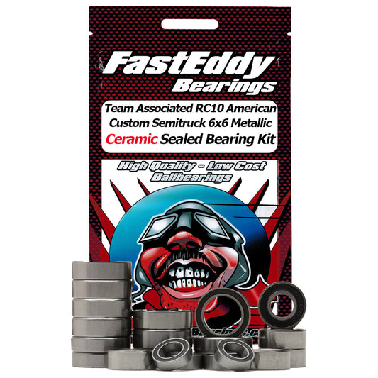 Team Associated RC10 American Custom Semitruck 6x6 Metallic Ceramic Sealed Bearing Kit